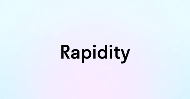 Rapidity