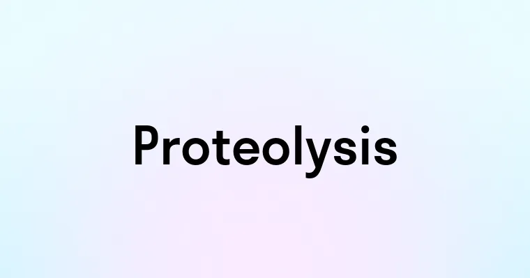 Proteolysis