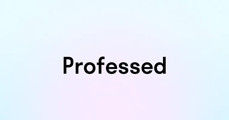 Professed