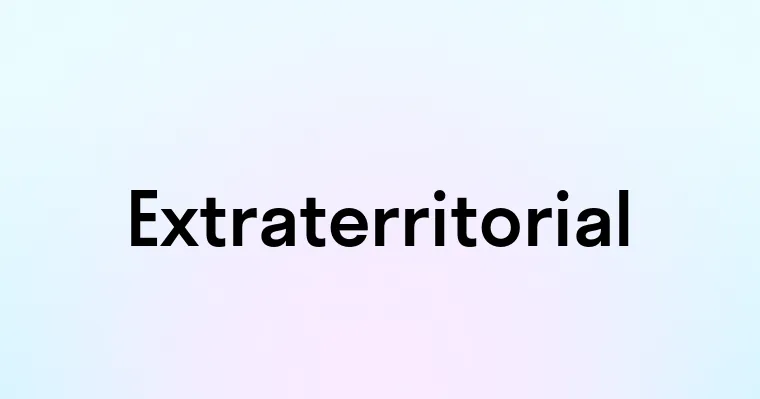 Extraterritorial