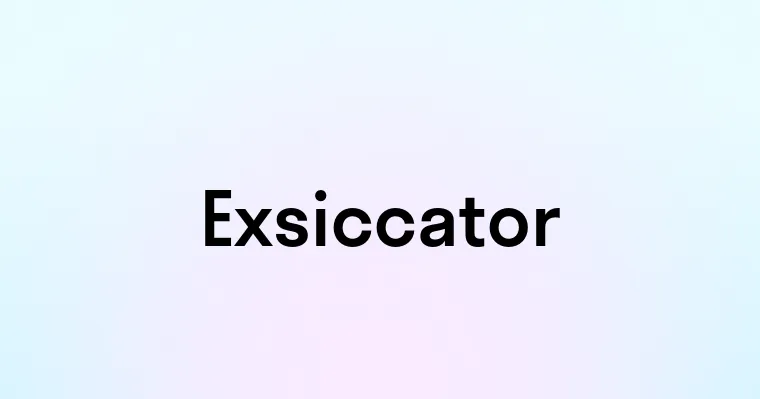 Exsiccator