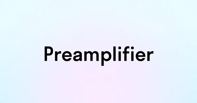 Preamplifier