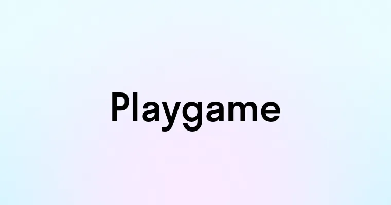 Playgame