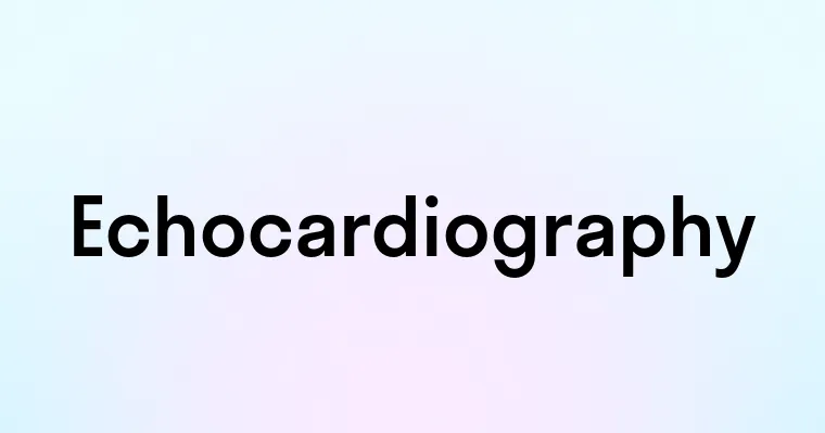 Echocardiography