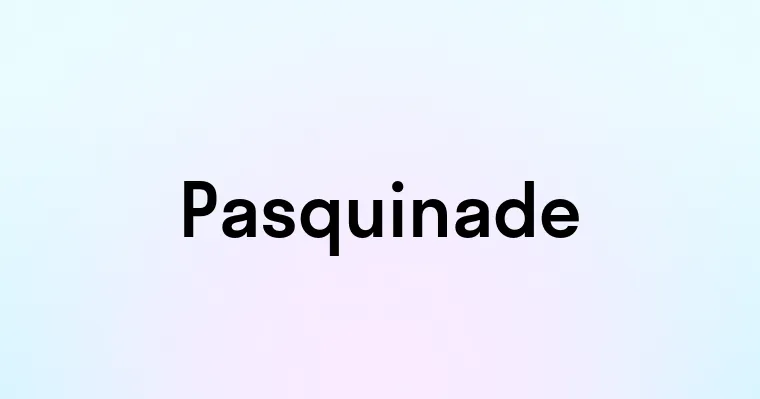 Pasquinade