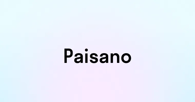 Paisano