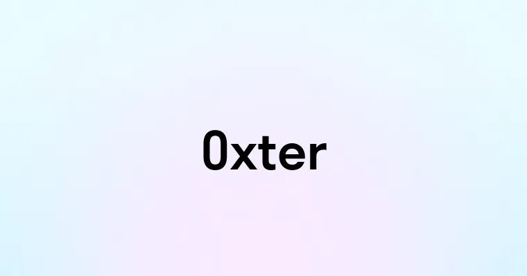 Oxter