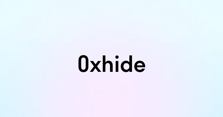 Oxhide