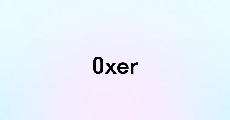 Oxer