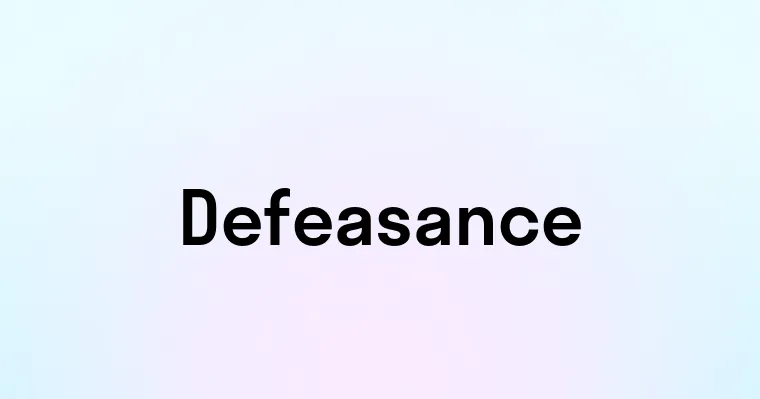 Defeasance