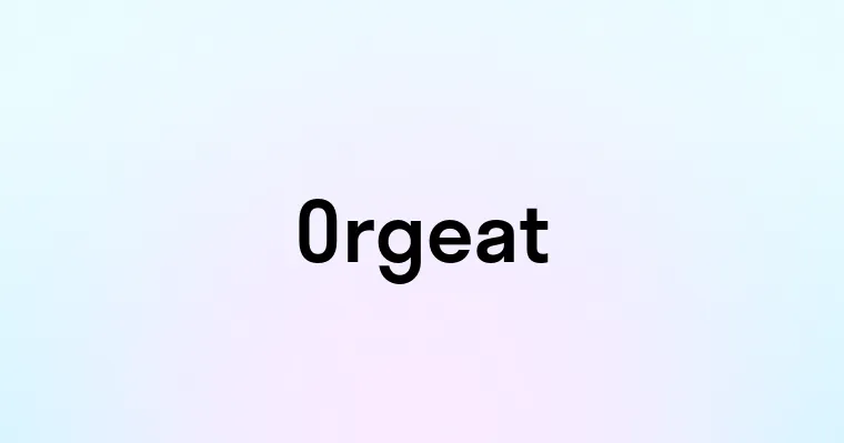 Orgeat