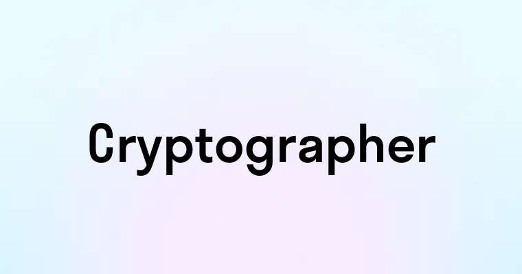 Cryptographer