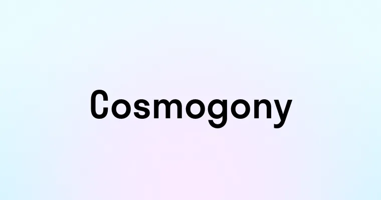 Cosmogony