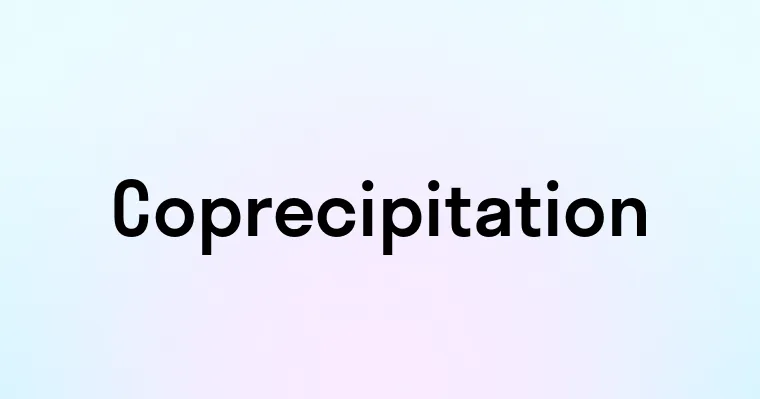 Coprecipitation