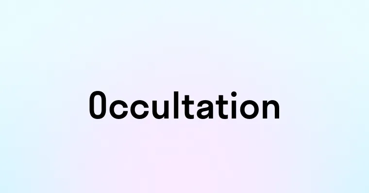 Occultation