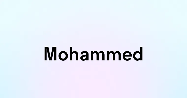 Mohammed