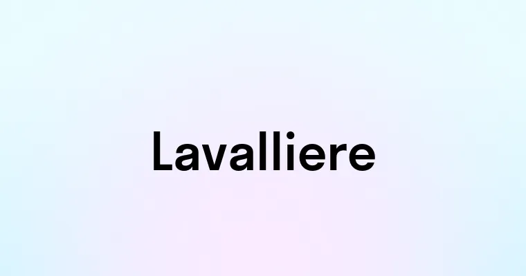 Lavalliere