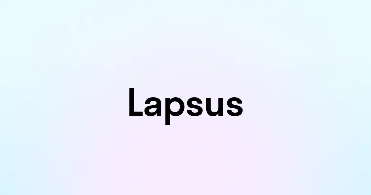 Lapsus