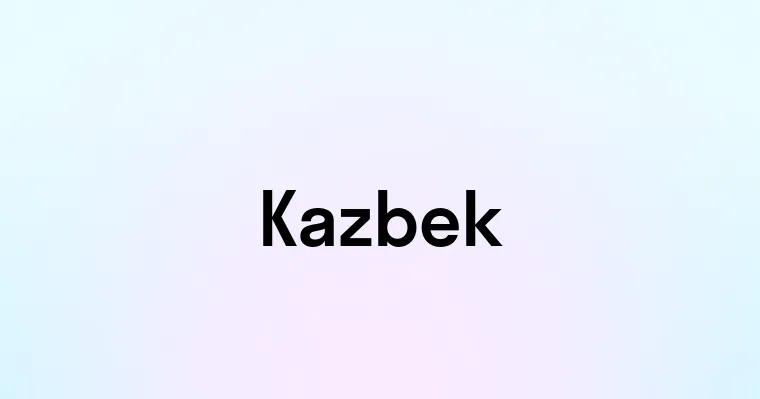 Kazbek