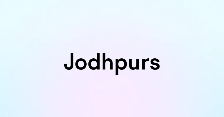 Jodhpurs