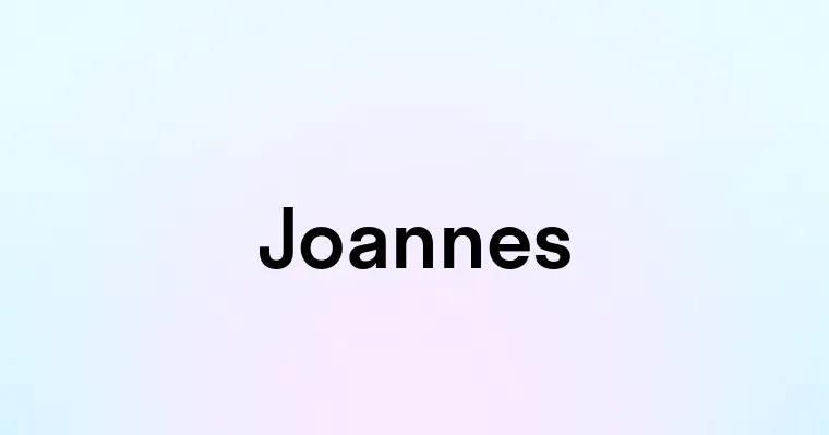 Joannes