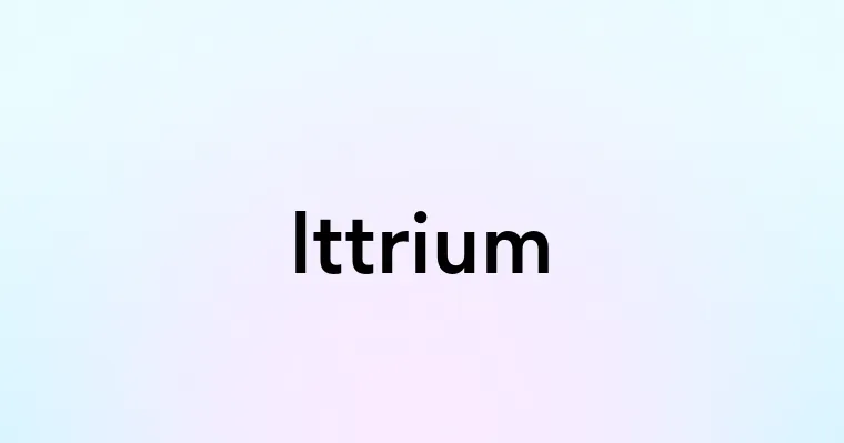 Ittrium