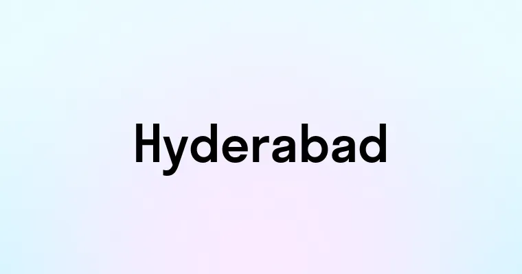 Hyderabad