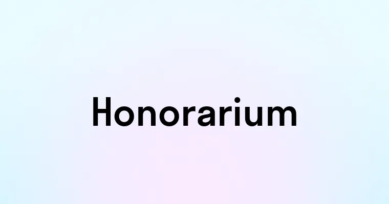 Honorarium