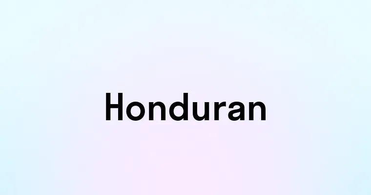 Honduran