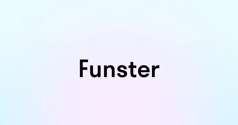 Funster — перевод, транскрипция, произношение и примеры