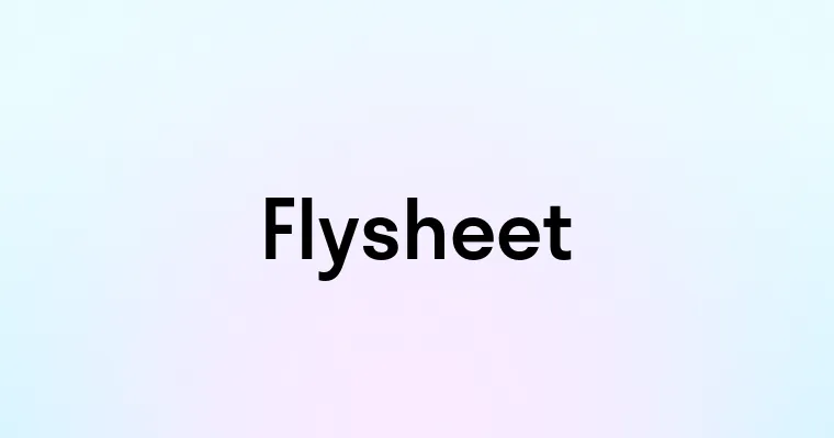 Flysheet