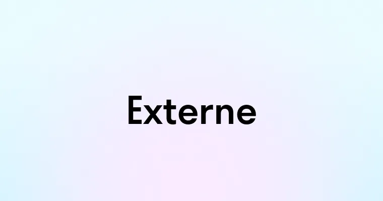 Externe