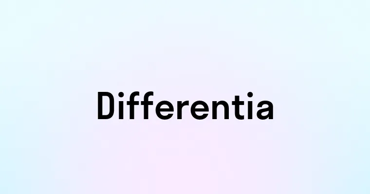 Differentia