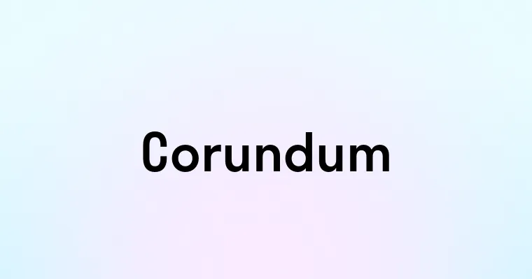 Corundum