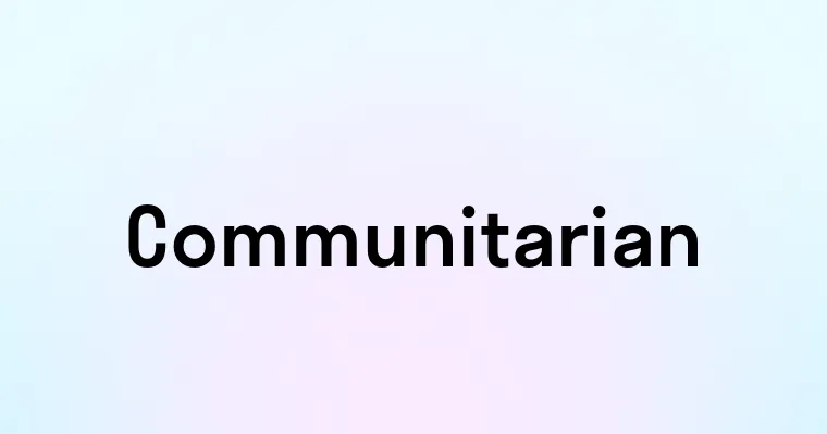 Communitarian