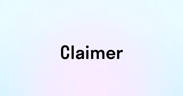 Claimer