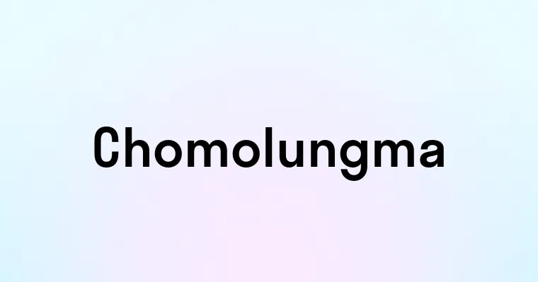 Chomolungma