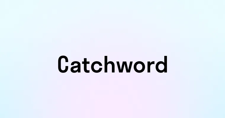 Catchword