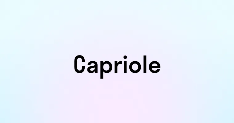 Capriole