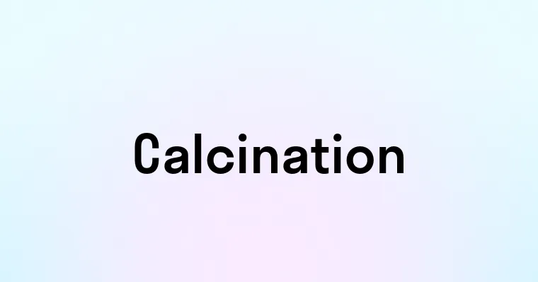 Calcination