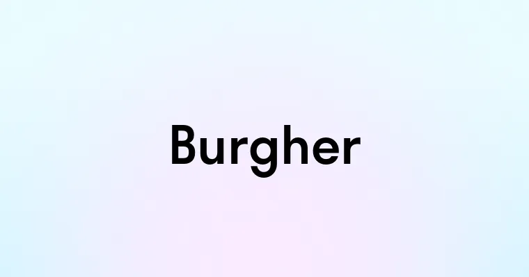 Burgher