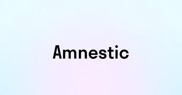 Amnestic