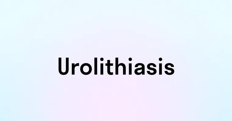 Urolithiasis