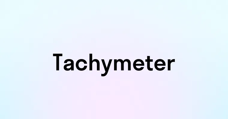 Tachymeter