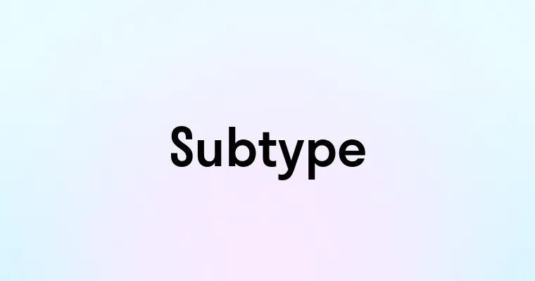 Subtype