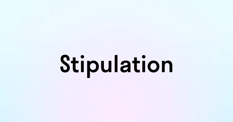 Stipulation