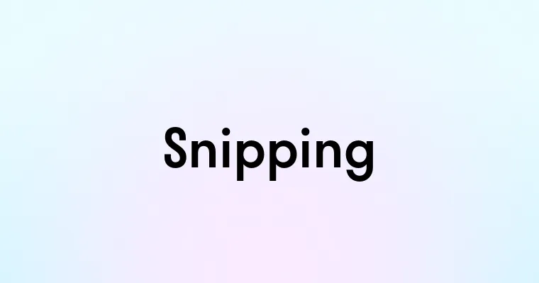 Snipping