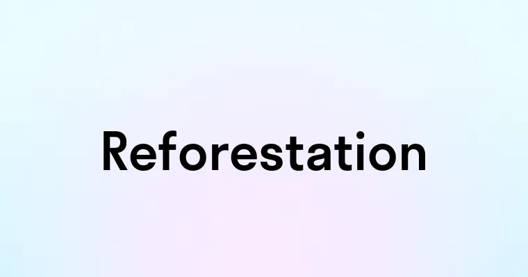 Reforestation