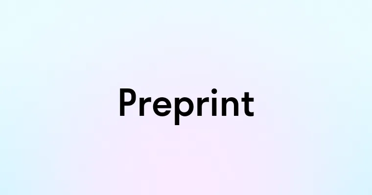 Preprint