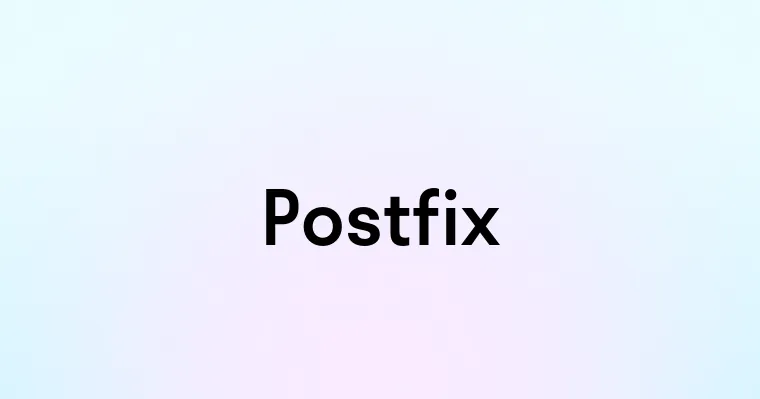 Postfix